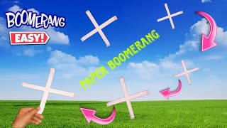 how to make paper boomerang really comes back [upl. by Alaikim811]