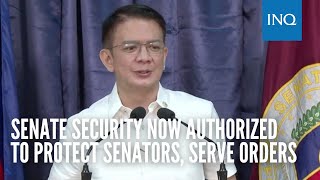 Senate security now authorized to protect senators serve orders [upl. by Randal739]