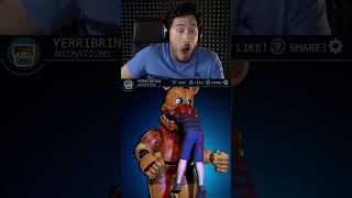 markiplier reacts to the animated Bite of 83 Fredbear animation by Yerribrine [upl. by Hardy834]