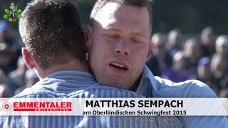 Matthias Sempach am Oberländischen Schwingfest 2015 in Boltigen [upl. by Gardie]