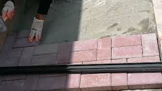 Stone brick installation [upl. by Kcub]