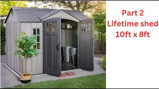 How to Install a lifetime 10 ft x 8ft Shed Part 2 [upl. by Belding]