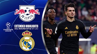 RB Leipzig vs Real Madrid Extended Highlights  UCL Round of 16 1st Leg  CBS Sports Golazo [upl. by Akirat]