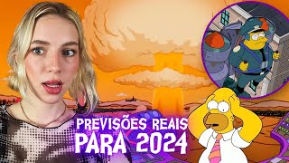 AS PREVISÕES DOS SIMPSONS PARA 2024 [upl. by Nonnahc]