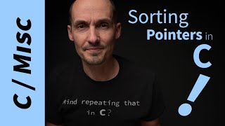 Sorting in C Why the double pointers when sorting pointers qsort [upl. by Vernen]