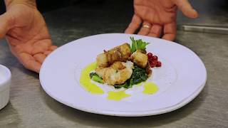 Ricetta Coda di rospo con lardo stracciatella di bufala e cime di rapa [upl. by Weaks]