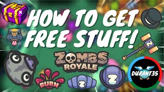 How to Get FREE STUFF in ZombsRoyaleio [upl. by Naeroled]