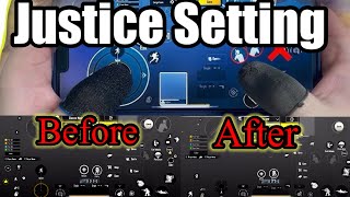 Pubg mobile justice settings how to fix joystick glitch in bgmi bgmi joystick settings pubg [upl. by Staley]