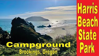 Harris Beach State Park Campground Brookings Oregon June 2024 [upl. by Ailimaj985]