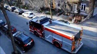 1 PUMPER RESPONDING IN MONTREAL amp 1 IN LAVAL [upl. by Tcideneb]