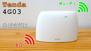 Tenda 4G03 4G Router WiFi • Unboxing installation configuration and test [upl. by Kim]