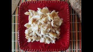 How to Desalt Cook and Shred Authentic Salted Cod Bacalao [upl. by Haonam]