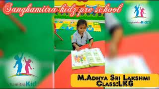 Sanghamitra Kidz Pre School Madhya Sri Lakshmi  LKG student performance [upl. by Llednew]