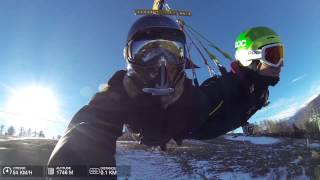 Tyrolienne la Colmiane  GoPro  GPS overlays [upl. by Amity905]