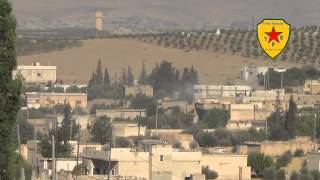 YPG Operation gegen ISIS westlich von Kobani  06072014 [upl. by Corrianne]