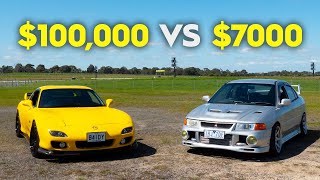 100K FD RX7 VS 7000 FAKE EVO [upl. by Jacobsen]