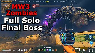 MW3 Zombies Solo Full Final Boss Worm Easter Egg act 3 Zakhaev [upl. by Pantia]