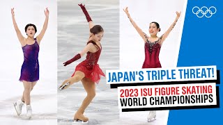 Japans triple threat for womens event at World Figure [upl. by Aicirtap295]