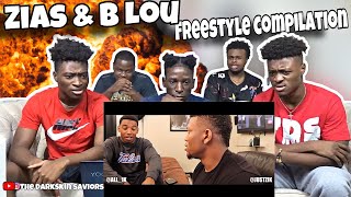 ZIAS amp BLOU Freestyle Compilation 1 REACTION [upl. by Hartzel363]