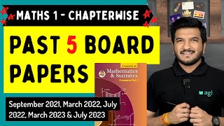 Maths 1 Past 5 Board Paper Solutions  HSC 12th Commerce Maharevision 2024  Board Exam 2024 [upl. by Whale]