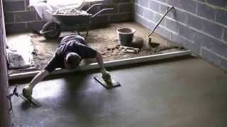 Screeding a Floor  Property Maintenance South Bucks and Chilterns  Plastering amp Decorating [upl. by Rockel]