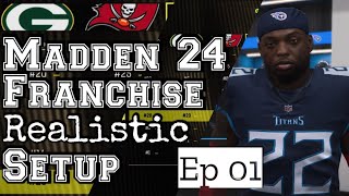 Madden 24 Franchise Realistic Setup and episode 01 of my franchise [upl. by Havelock]