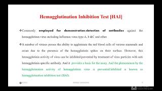 Hemagglutination And Hemagglutination Inhibition Test [upl. by Bluh]