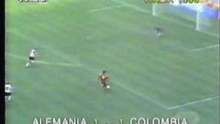 Freddy Rincón gol Colombia vs West Germany  narracion de roberto hernandez jr [upl. by Ethan585]