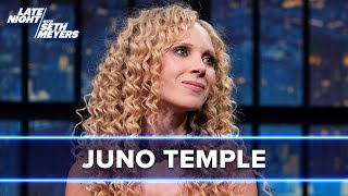 Juno Temple Was Prank Called by Aliens Talks Filming Venom The Last Dance [upl. by Oguh49]