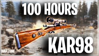 What 100 HOURS of KAR98 Experience Looks Like in Warzone [upl. by Ninnahc125]