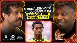 EDILSON CONTA CASO QUE ACABOU COM A ESTREIA DE RONALDINHO NA SELEÇÃO  Cortes do Duda [upl. by Neelasor]