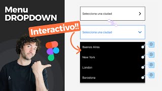 Menu Dropdown en Figma [upl. by Iene]
