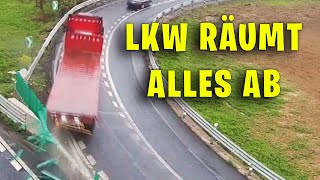 LKW RÄUMT ALLES AB  Die Schlimmsten Lkw Fahrer Der Welt 41 Freakymobby dashcam lkw truck [upl. by Benito]