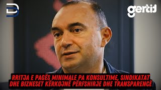 Rritja e pagës minimale pa konsultime sindikatat dhe bizneset kërkojnë përfshirje dhe transparencë [upl. by Gene]