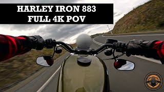 Harley Davidson Iron 883 Sportster RAW FULL 4K Exhaust [upl. by Novhaj]