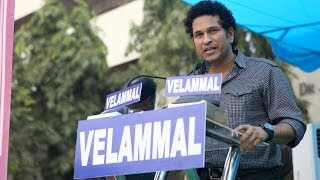 Sachin Tendulkars Inspiring Speech in Velammal School  Official HD [upl. by Eskill]