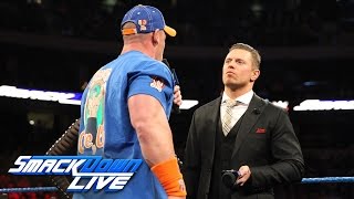 John Cena and The Miz engage in a war of words on quotMiz TVquot SmackDown LIVE Feb 28 2017 [upl. by Berkow432]