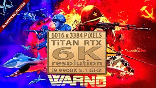 Warno gameplay in 6K video resolution  Apple Pro Display XDR  6016 x 3384 pixels  Titan RTX  6K [upl. by Hcab]