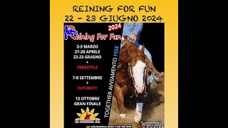 REINING FOR FUN 22  23 GIUGNO 2024 [upl. by Ahsi]