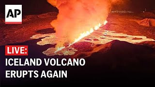 Iceland volcano LIVE Eruption begins again [upl. by French]