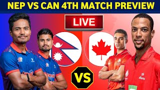 Nepal vs Canada Live Details amp Match Preview  H2H  Icc Cricket World Cup League 2  Nep vs Canada [upl. by Rotberg497]