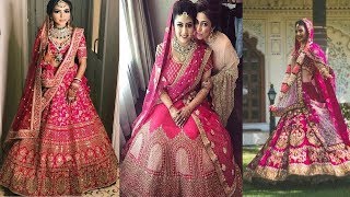 Latest Pink Lehenga DesignsLehenga Choli Designs For Wedding ReceptionsLatest Pink Lehenga Designs [upl. by Christal655]