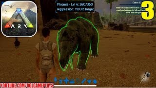 ARK Survival Evolved Mobile Gameplay 3  Taming Phiomia iOS Android [upl. by Meensat]