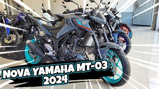 Nova Yamaha MT03 2024  Veja o que MUDOU e o PREÇO dela ATUALIZADO [upl. by Skipp]