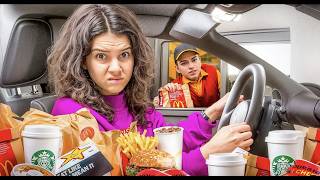 Eating ONLY DRIVE THRU FOOD for 24 hours [upl. by Judah]