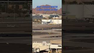 USAF Lockheed Martin C130J landing in PHX [upl. by Ellierim587]