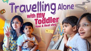 Travelling alone with Aditya  Toddler travel essentials  Lets go vizag voiceofvasapitta [upl. by Oecam409]