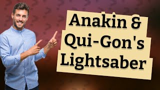 Did Anakin use Qui Gons lightsaber [upl. by Llerat273]