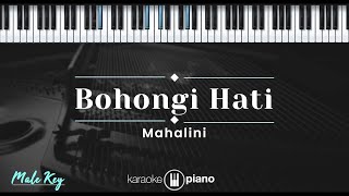 Bohongi Hati  Mahalini KARAOKE PIANO  MALE KEY [upl. by Ainelec747]