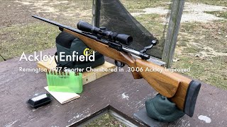 Ackley Enfield  Remington 1917 Sporter Chambered in 3006 Ackley Improved [upl. by Yvehc]